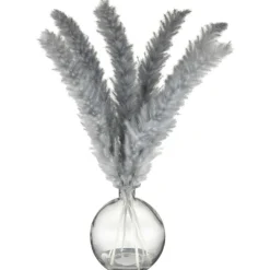 Pampa dans vase boule en verre