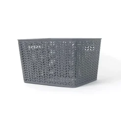 Paniere chevron l 35x29x22cm
