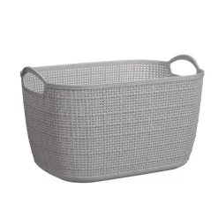 Paniere rectangulaire effet lin