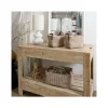 Panier velours cotele x3 taupe