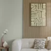 Panneau decoratif tasseaux bois