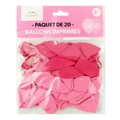 Paquet de 20 ballons imprimes