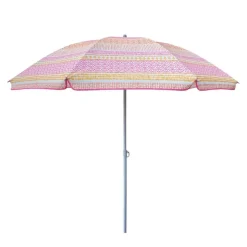 Parasol imprimes bleu-blanc 1.8m