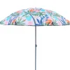 Parasol imprimes vert-blanc d160