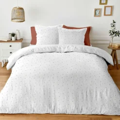 Parure 240x220 gaze coton lavee