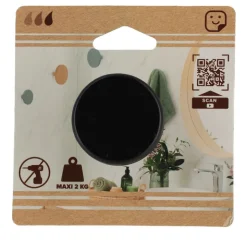 Patere bambou d4,5cm noir