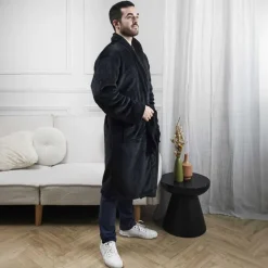 Peignoir fleece homme