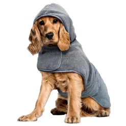 Peignoir pour chien microfibre m