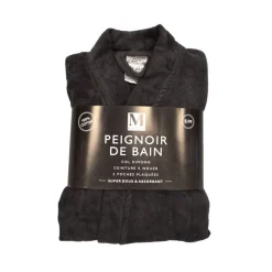 Peignoir velours eponge s/m ant
