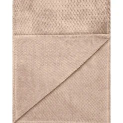 Plaid gaufre taupe