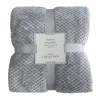 Plaid gaufre 200x250cm argent