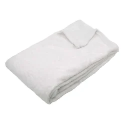 Plaid luxury blanc 130x160cm
