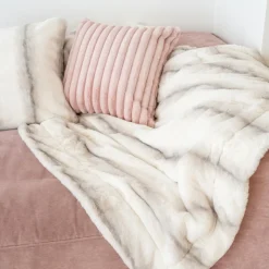 Plaid oakwood 130x160cm creme