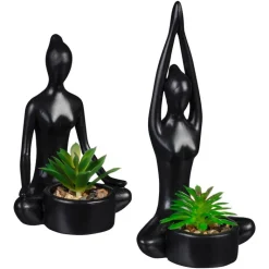 Plante statue yoga