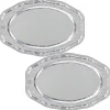 Plateau oval x2 aluminium