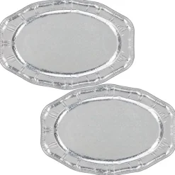 Plateau oval x2 aluminium