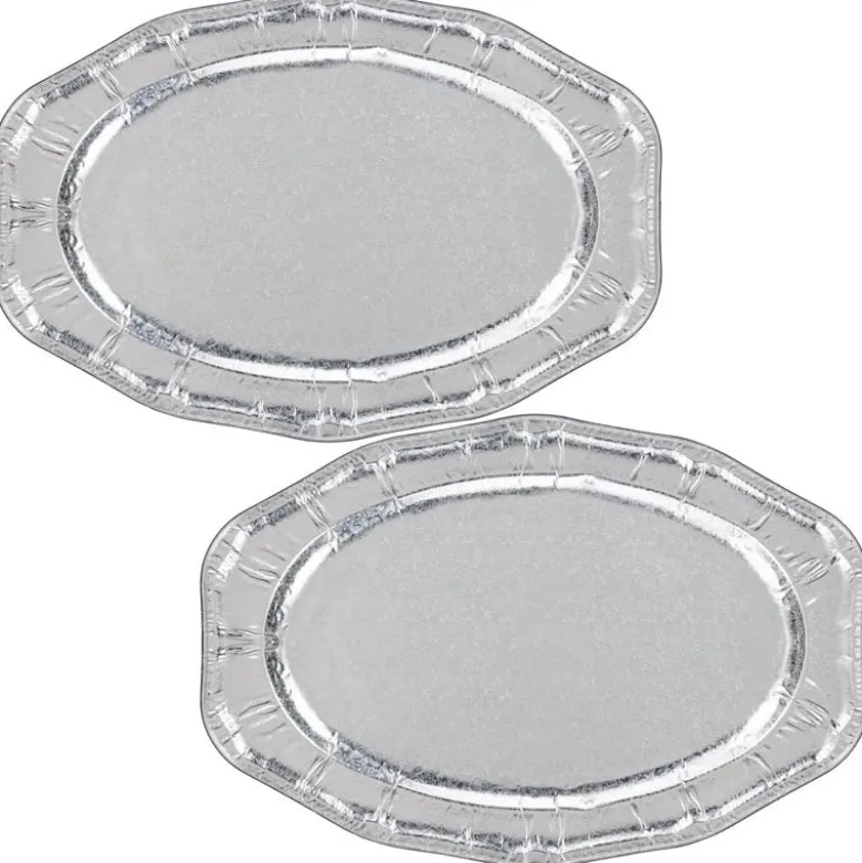 Plateau oval x2 aluminium