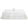 Plateau plastique et lisere dore