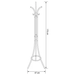 Porte manteaux metal noir