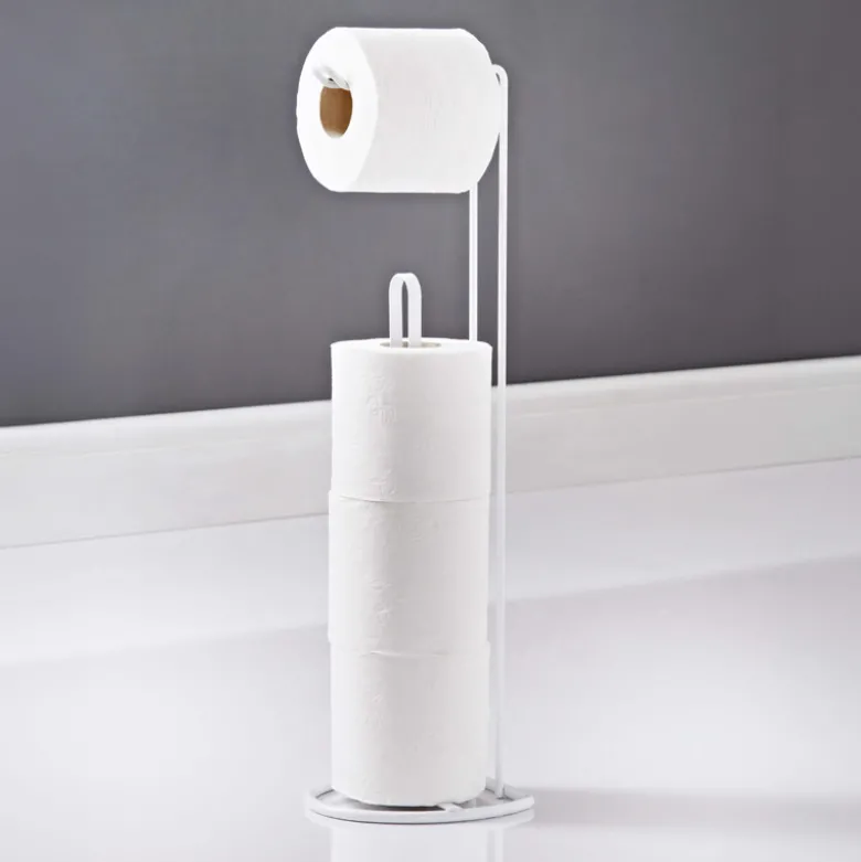 Porte papier toilette blanc
