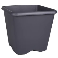 Pot carre chorus 40cm gris