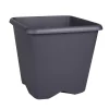 Pot carre chorus 25cm gris