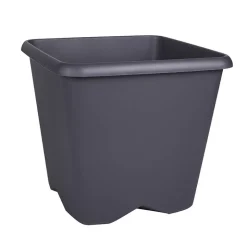 Pot carre chorus 25cm gris