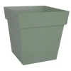 Pot carre toscane 39cm vert