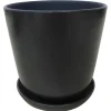 Pot ceram avec soucoupe pm