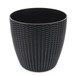 Pot de fleur en plastique