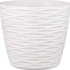 Pot de fleurs en plastique rond