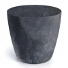 Pot effet beton anthra o24cm