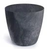 Pot effet beton anthra o30cm