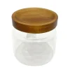 Pot en verre couvercle acacia