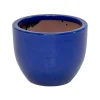 Pot oeuf bleu o23h18cm