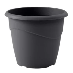 Pot rond marina 25cm gris anthra