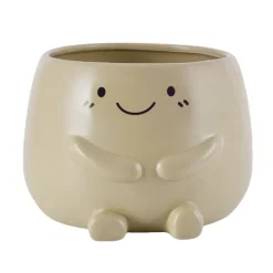 Pot visage beige o15cm