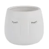 Pot visage 3d o12cm beige