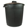 Poubelle de jardin 80l noir