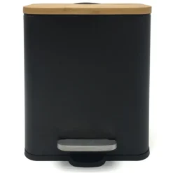 Poubelle 5 litres bambou noire
