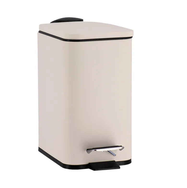 Poubelle 3l metal frein de chute
