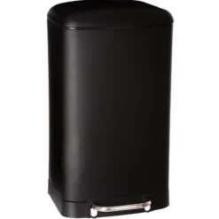 Poubelle metal 30l noir ariane