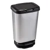 Poubelle pedale jive 40l silver