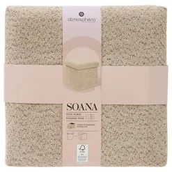 Pouf pliable simple soana taupe