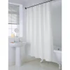 Rideau de douche blanc