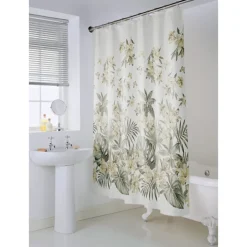 Rideau de douche botanique