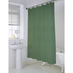 Rideau de douche gauffre vert