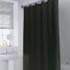 Rideau de douche polyester noir