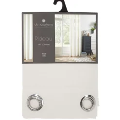 Rideau leon ivoire 140x260