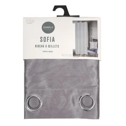 Rideau sofia 140x260 gris
